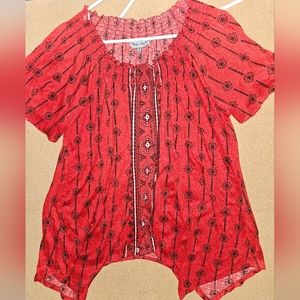 Absolutely Famous 3x baby doll top